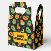 Halloween Pumpkins Moon Owls Gefälligbox Geschenkschachtel (Geöffnet)