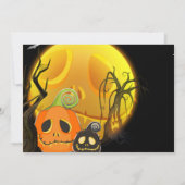 Halloween Pumpkins Moonlight Costume Party Einladung (Rückseite)