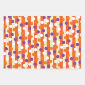 Halloween Pumpkins Orange Black Theme Geschenkpapier Set (Vorderseite 2)