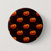 Halloween Pumpkins, Orange Pumpkins Trick oder Tre Button (Vorderseite)