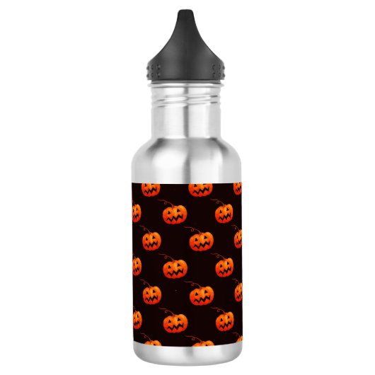 Halloween Pumpkins, Orange Pumpkins Trick oder Tre Edelstahlflasche (Links)