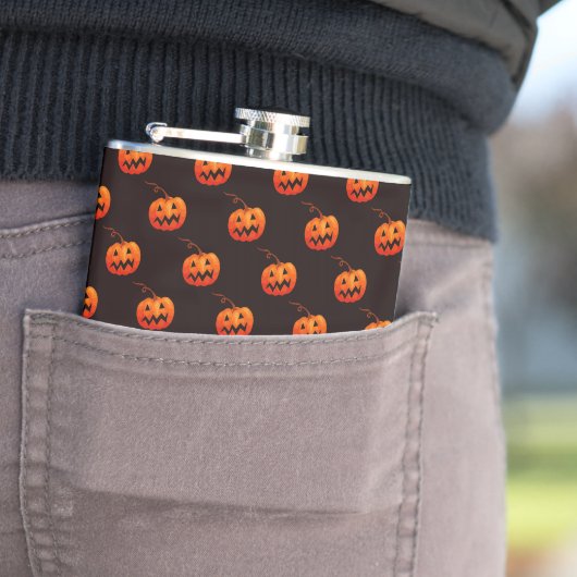 Halloween Pumpkins, Orange Pumpkins Trick oder Tre Flachmann (Beispiel)