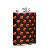 Halloween Pumpkins, Orange Pumpkins Trick oder Tre Flachmann (Rechts)