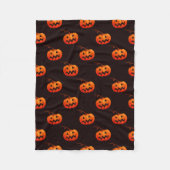 Halloween Pumpkins, Orange Pumpkins Trick oder Tre Fleecedecke (Vorderseite)