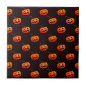 Halloween Pumpkins, Orange Pumpkins Trick oder Tre Fliese (Vorderseite)