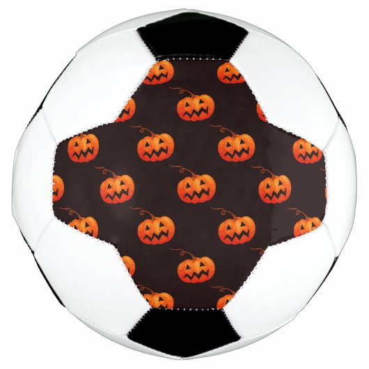 Halloween Pumpkins, Orange Pumpkins Trick oder Tre Fußball (Vorderseite)