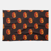 Halloween Pumpkins, Orange Pumpkins Trick oder Tre Geschirrtuch (Horizontal)