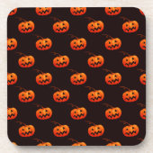 Halloween Pumpkins, Orange Pumpkins Trick oder Tre Getränkeuntersetzer (Vorderseite)
