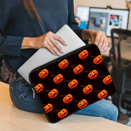 Halloween Pumpkins, Orange Pumpkins Trick oder Tre Laptopschutzhülle