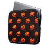 Halloween Pumpkins, Orange Pumpkins Trick oder Tre Laptopschutzhülle (Vorderseite Links)