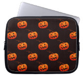 Halloween Pumpkins, Orange Pumpkins Trick oder Tre Laptopschutzhülle (Vorderseite)