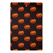 Halloween Pumpkins, Orange Pumpkins Trick oder Tre Mini Klemmbrett (Rückseite)