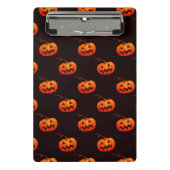 Halloween Pumpkins, Orange Pumpkins Trick oder Tre Mini Klemmbrett (Vorderseite)