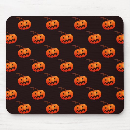 Halloween Pumpkins, Orange Pumpkins Trick oder Tre Mousepad (Vorne)