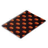 Halloween Pumpkins, Orange Pumpkins Trick oder Tre Notizblock (Linke Seite)