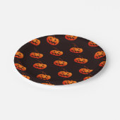 Halloween Pumpkins, Orange Pumpkins Trick oder Tre Pappteller (Schrägansicht)