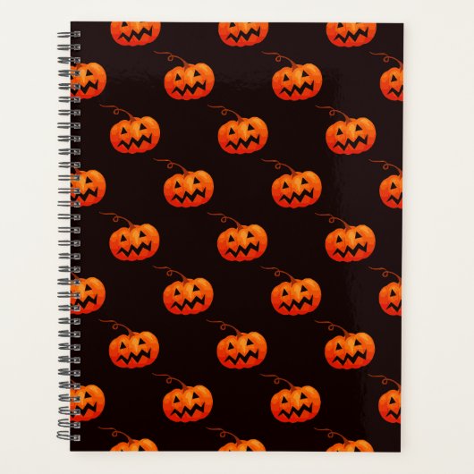 Halloween Pumpkins, Orange Pumpkins Trick oder Tre Planer (Vorderseite)