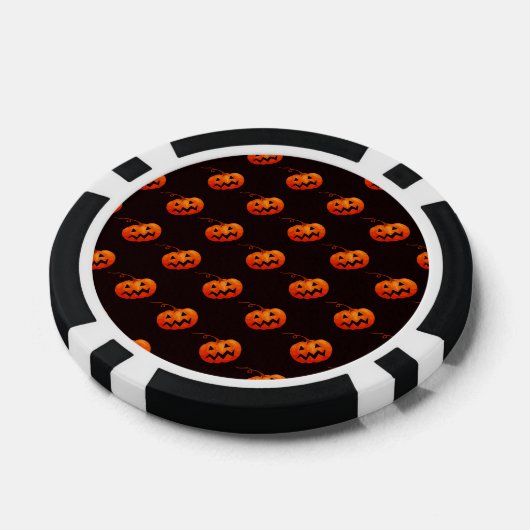 Halloween Pumpkins, Orange Pumpkins Trick oder Tre Pokerchips (Einzeln)