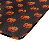 Halloween Pumpkins, Orange Pumpkins Trick oder Tre Schneidebrett (Ecke)
