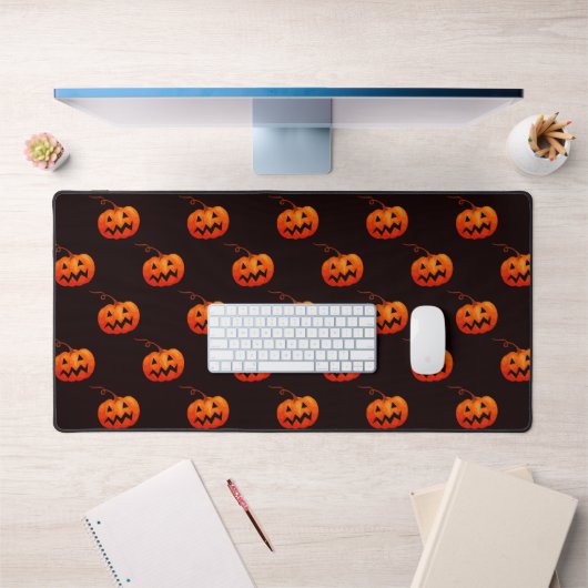 Halloween Pumpkins, Orange Pumpkins Trick oder Tre Schreibtischunterlage (Büro 1)
