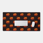 Halloween Pumpkins, Orange Pumpkins Trick oder Tre Schreibtischunterlage (Tastatur & Maus)