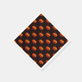 Halloween Pumpkins, Orange Pumpkins Trick oder Tre Serviette (Ecke)