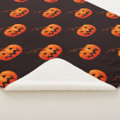 Halloween Pumpkins, Orange Pumpkins Trick oder Tre Sherpadecke (3/4)