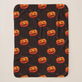 Halloween Pumpkins, Orange Pumpkins Trick oder Tre Sherpadecke (Vorderseite)
