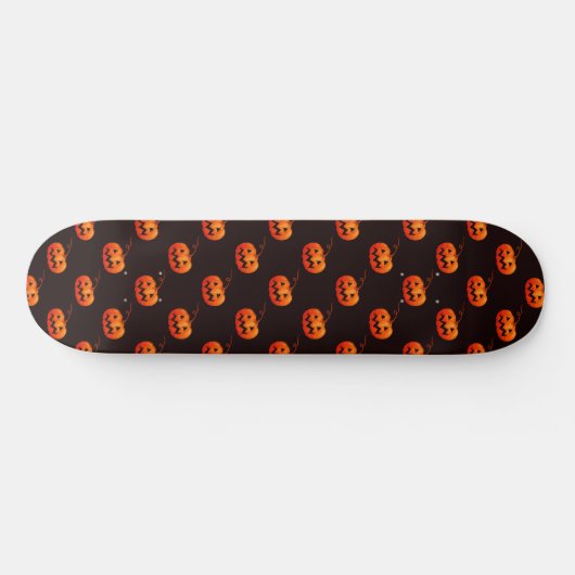Halloween Pumpkins, Orange Pumpkins Trick oder Tre Skateboard (Horizontal)