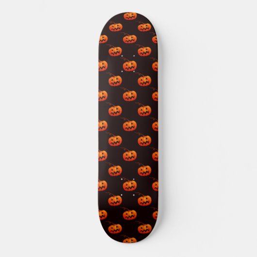 Halloween Pumpkins, Orange Pumpkins Trick oder Tre Skateboard (Vorderseite)