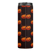Halloween Pumpkins, Orange Pumpkins Trick oder Tre Thermosbecher (Rückseite)