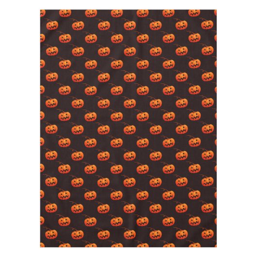 Halloween Pumpkins, Orange Pumpkins Trick oder Tre Tischdecke (Vorderseite)