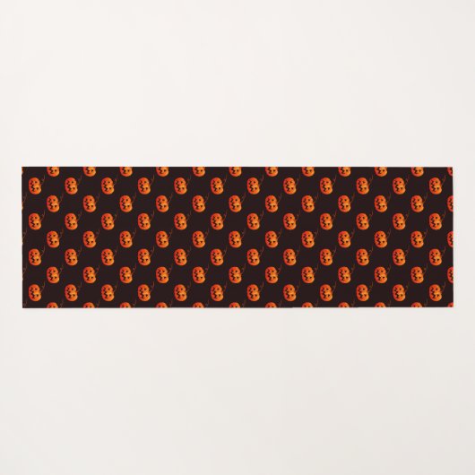 Halloween Pumpkins, Orange Pumpkins Trick oder Tre Yogamatte (Rückseite (Horizontal))