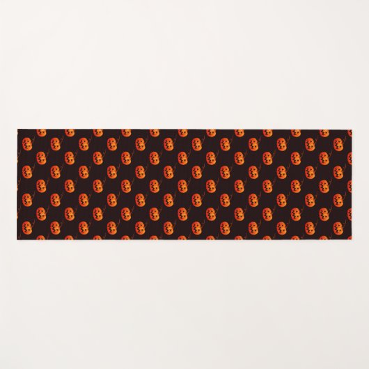 Halloween Pumpkins, Orange Pumpkins Trick oder Tre Yogamatte (Vorderseite (Horizontal))