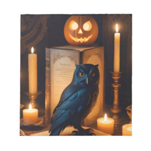 Halloween Pumpkins Owl Niedlich Spooky Festive Mag Notizblock