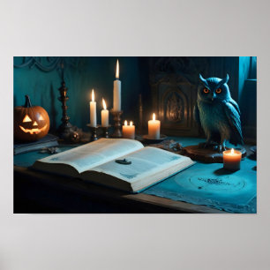 Halloween Pumpkins Owl Niedlich Spooky Festive Mag Poster