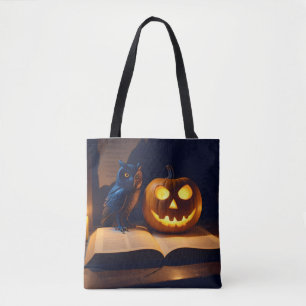Halloween Pumpkins Owl Niedlich Spooky Festive Mag Tasche