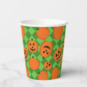 Halloween Pumpkins Paper Cup Pappbecher (Rückseite)