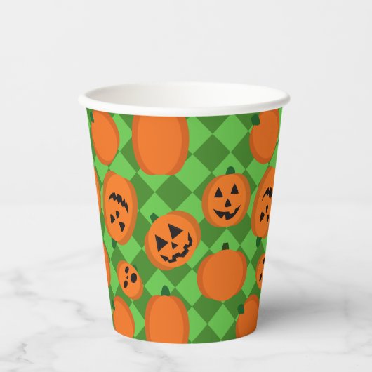 Halloween Pumpkins Paper Cup Pappbecher (Vorderseite)