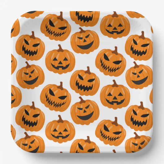 Halloween Pumpkins Paper Teller (Vorderseite)