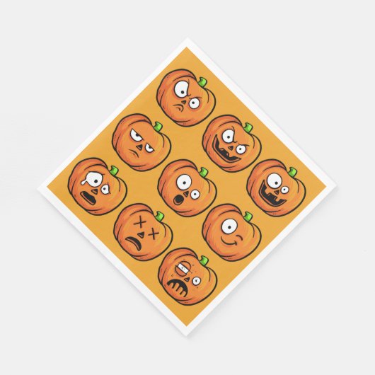 Halloween Pumpkins Papier Servietten (Ecke)