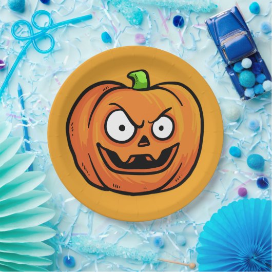 Halloween Pumpkins Papier Teller 3 (Party)