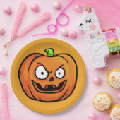 Halloween Pumpkins Papier Teller 3 (Party)