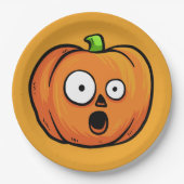 Halloween Pumpkins Papier Teller 5 (Vorderseite)