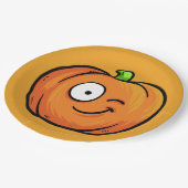 Halloween Pumpkins Papier Teller 6 (Schrägansicht)