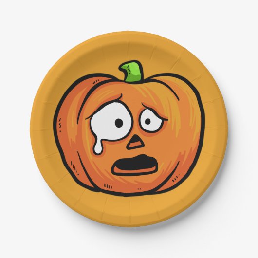 Halloween Pumpkins Papier Teller 7 (Vorderseite)