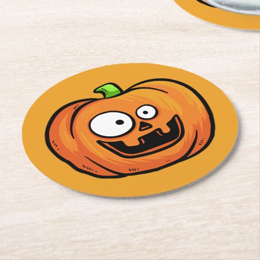 Halloween Pumpkins Papier Untersetzer 1 (Angewinkelt)