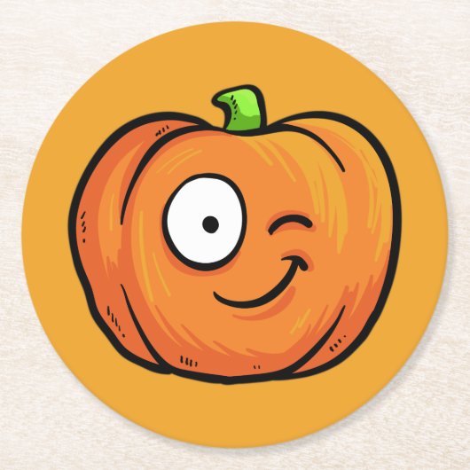 Halloween Pumpkins Papier Untersetzer 6 (Vorderseite)