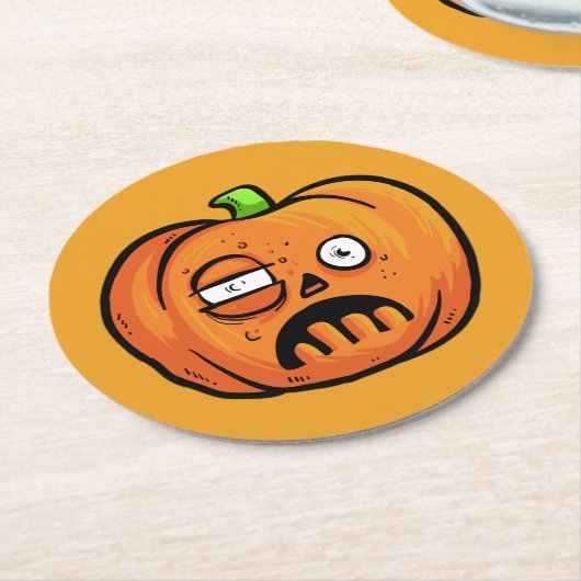 Halloween Pumpkins Papier Untersetzer 8 (Angewinkelt)