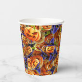 Halloween Pumpkins Pappbecher (Rückseite)